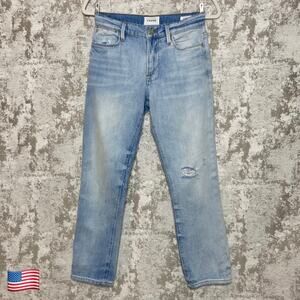 Frame Le High Straight Jeans in Winslow